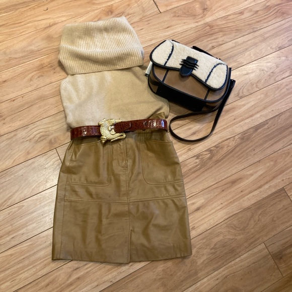 Tory Burch leather skirt